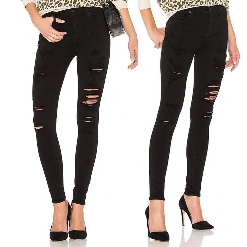 AGOLDE Sophie High Rise Skinny Jeans in Moonstruck